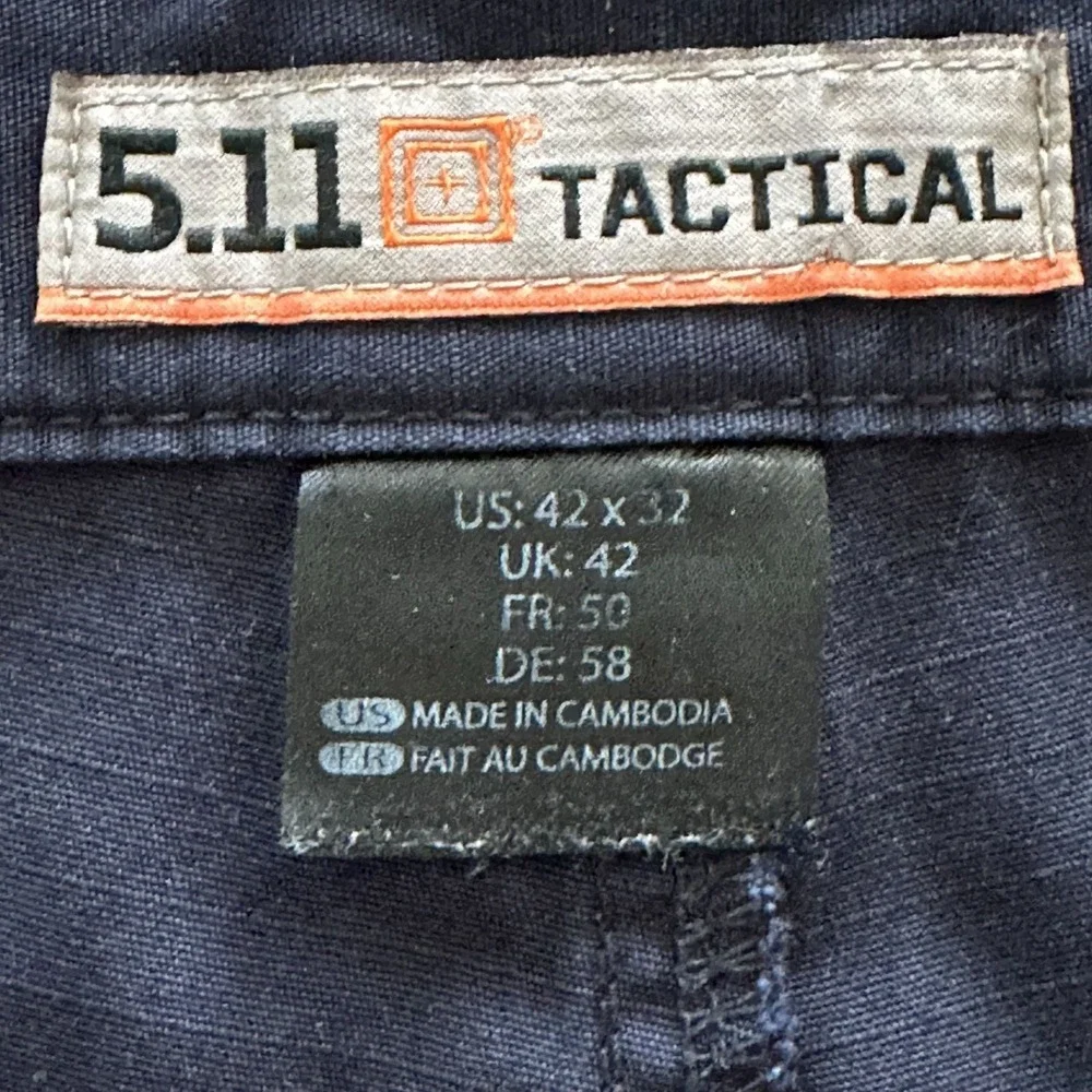 5.11 Tactical Taclite Pro Cargo‎ Pants Mens 42  Navy Blue Utility Work Ripstop